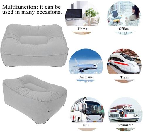 مسند قدم تحت المكتب في العمل، مسند قدم قابل للنفخ للسفر الجوي، مسند قدم لكرسي المكتب وكرسي الالعاب، وسادة مسند ركبة للطائرة، ملحقات السفر in Kuwait