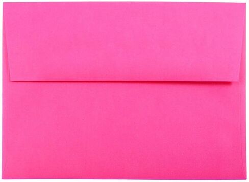 JAM PAPER 4Bar A1 Colored Invitation Envelopes - 3 5/8 x 5 1/8 - Ultra Fuchsia Hot Pink - 50/Pack in Kuwait