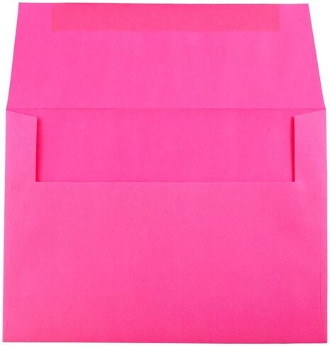 JAM PAPER 4Bar A1 Colored Invitation Envelopes - 3 5/8 x 5 1/8 - Ultra Fuchsia Hot Pink - 50/Pack in Kuwait