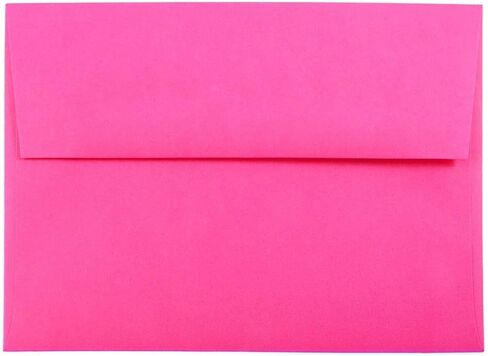 JAM PAPER 4Bar A1 Colored Invitation Envelopes - 3 5/8 x 5 1/8 - Ultra Fuchsia Hot Pink - 50/Pack in Kuwait