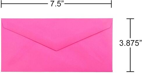 JAM PAPER 4Bar A1 Colored Invitation Envelopes - 3 5/8 x 5 1/8 - Ultra Fuchsia Hot Pink - 50/Pack in Kuwait