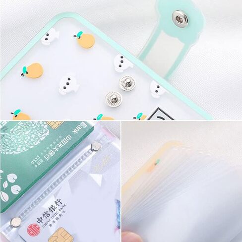 حامل بطاقات الأعمال/النساء حامل بطاقات الائتمان الصغيرة البلاستيك الشفاف حامل بطاقة الائتمان غطاء للجنسين / يحمل ما يصل إلى 26 بطاقة in Kuwait