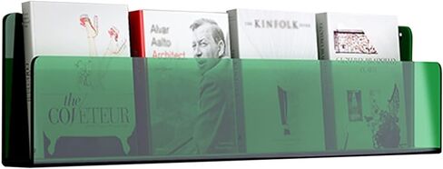 حامل كتيبات لمجلات أكريليك، رف كتب كتالوج مثبت على الحائط، حامل عرض كتيب لمستشفيات مراكز التسوق في غرفة الطين (اللون: أزرق، الحجم: الطول 80 سم/31.5 بوصة) in Kuwait