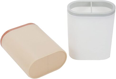 Nicerity Multifunction Pencil Shaped Pen Holders for Desk Supplies Holders Dispensers 2 Pcs White and Pink in Saudi Arabia