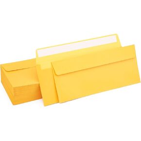 100 حزمة من المظاريف الفضية المعدنية #10 مظاريف عمل 4-1/8 × 9-1/2 مظاريف بريدية ذاتية اللصق للمكتب، وورق الأعمال، والفواتير، والبريد الشخصي، والرسائل، والدعوات الفريدة in Kuwait