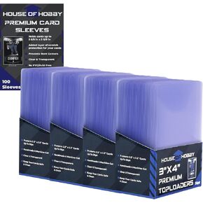 35pt Magnetic Card Holders, 10 Pack, Clear, Plastic, UV Resistant, Fits Card Protectors