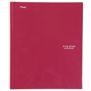 Five Star Pocket Folders - Portfolio with Prong Fasteners, 11.62 x 9.62 x .25 Inches, Black (72363) in Saudi Arabia