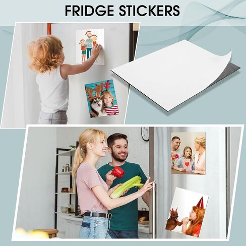 Xuhal 50 Pcs 8'' x 10'' Magnetic Adhesive Sheets Black Magnetic Sheets with Adhesive Backing Flexible Adhesive Magnetic Sheet Self Adhesive Magnetic Paper Easy to Cut for Craft Board Photo Fridge in Saudi Arabia
