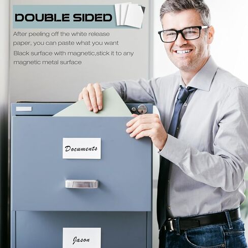 Xuhal 50 Pcs 8'' x 10'' Magnetic Adhesive Sheets Black Magnetic Sheets with Adhesive Backing Flexible Adhesive Magnetic Sheet Self Adhesive Magnetic Paper Easy to Cut for Craft Board Photo Fridge in Saudi Arabia