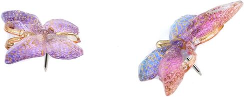 HNGSON Butterfly Push Pins Decorative Thumbtacks Colorful Pins 12PCS for Blackboard, Map, Wall in Kuwait