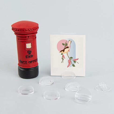 Framendino, 50 Pack Card Stands Paper Miniature Bases Paper Board Card Stands Business Card Holder Plastic Clip for Business Cards Price Tags Labels in Saudi Arabia