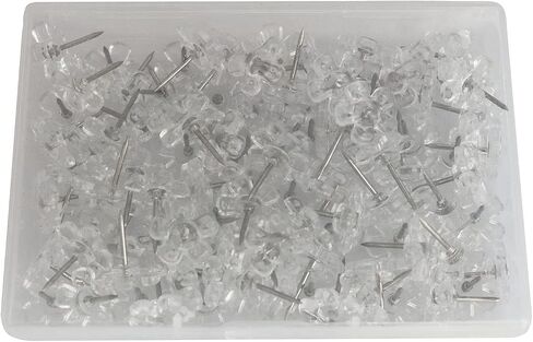 Push Pin yyangz 100PCS Transparent Plum Flower Flat Push Pins, Clear Plastic Decorative Flower Pushpins for Wall Hangings, Cork Board, Bulletin Board, Thumb Tack in Saudi Arabia