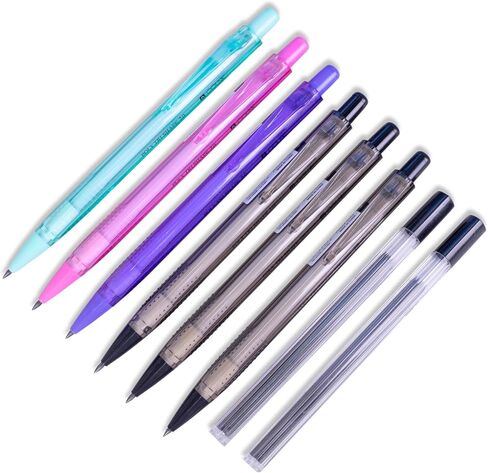 COLNK Mechanical Pencil Set, 6PCS 2.0mm Art Mechanical Pencils for Drafting Writing W/ 2 Tubes of Lead Refills,Drawing Pencils for Sketching Pencils Mechanical for Office School Supplies in Kuwait