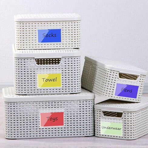 50 Pack Self Adhesive Index Card Pockets with Top Open for Loading, Clear Plastic Labels Holders for Organizing and Protecting Your Index Cards or Photos(1.2 x 3.35 Inches) in Kuwait