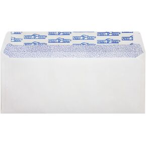 LUXPaper #10 Business Envelopes | Security Tint | Peel & Press | 4 1/8" x 9 1/2" | White | 24lb. Text | 50 Qty in Kuwait