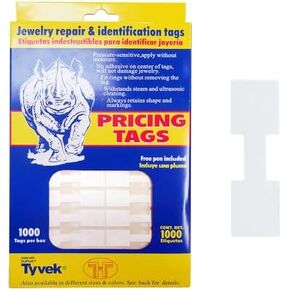 Jewelry Sticker Price Tags Repair and Identification Tags (Rectangle, 1 Pack) in Saudi Arabia