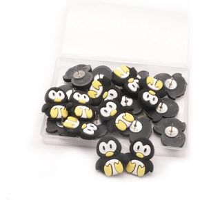 30 جهاز كمبيوتر شخصى الإبداعية الحيوان البطريق دفع دبابيس JfwuHap الراتنج خريطة دبوس الديكور Thumbtacks مسمار لخريطة لوحة الفلين صورة جدار ثابت ورقة مذكرة مذكرة اللوازم المكتبية هدية الملحقات in Kuwait