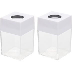 NUOBESTY 2pcs Paper Clip Storage Bucket Paperclip Holder Mesh Paper Clip Organizer Paper Cilp Dispenser Paper Clip Organizers Toothpick Dispenser Clips Office Magnetic Small Object Plastic