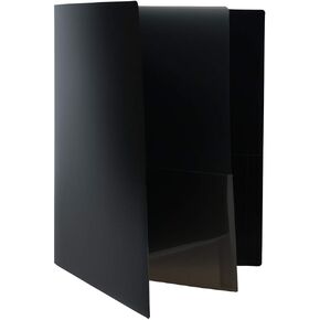 JAM PAPER Heavy Duty Plastic Multi Pocket Folders - 6 Pocket Organizer - Clear - 2/Pack