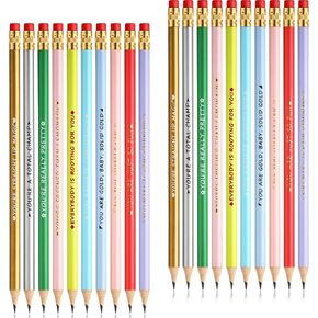20 Pcs Inspirational Pencils Compliment Pencils with Motivational Sayings #2 Pencils Back to School Pencils Cute Fun Pencils for Kids Girls Student Teacher (Bright Color,Bible Style) in Saudi Arabia