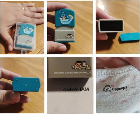 ملصقات ملابس الأطفال متعددة الأغراض، ختم شخصي مقاوم للماء، ختم اسم شخصي، ختم اسم الطفل، ختم مخصص، ختم ملابس المدرسة مقاوم للماء (سيارة خضراء) in Kuwait