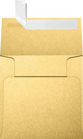 LUXPaper Square Invitation Envelopes | Peel & Press | 4" x 4" | Bright White | 70lb. Text | 50 Qty in Saudi Arabia
