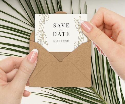 Better Office Products Kraft Mini Envelopes, 4" x 2.75", Strong 35 lb. Paper, Contoured Gummed Flap, Envelopes for Gift Cards, Business Cards, Flower Cards (100 Pack) in Kuwait