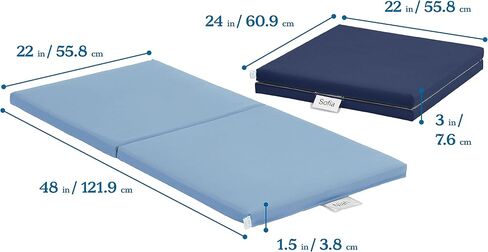 ECR4Kids SoftZone Folding Rainbow Rest Mats, Classroom Furniture, Contemporary, 5-Piece in Saudi Arabia