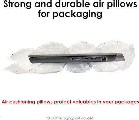 انوفيتيف هاوس لفة وسادة هوائية 4 × 8 انش لملء الفراغ في العبوة. توسيد للشحن والتغليف. لوازم تعبئة رائعة بديلة للفول السوداني والفوم والورق. (590 قدم) in Kuwait