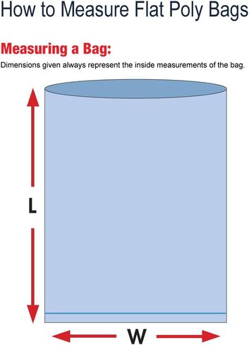 أكياس Aviditi البلاستيكية الشفافة المسطحة مقاس 15.24 سم × 30.48 سم من أجل هدايا الحفلات، والهدايا، والأجزاء، والتخزين، والتعبئة، وأكثر من ذلك، 1 مل (علبة بها 1000) in Kuwait