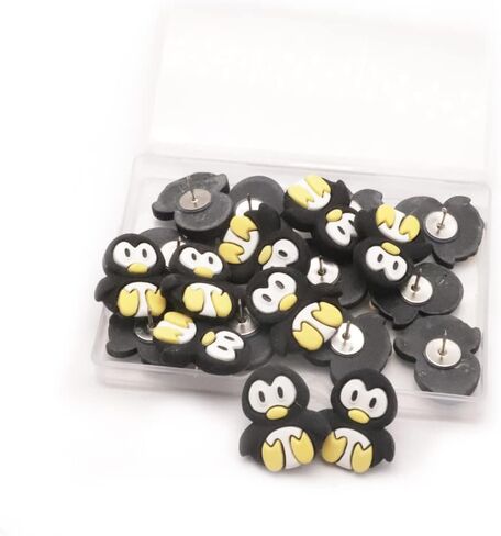 30 جهاز كمبيوتر شخصى الإبداعية الحيوان البطريق دفع دبابيس JfwuHap الراتنج خريطة دبوس الديكور Thumbtacks مسمار لخريطة لوحة الفلين صورة جدار ثابت ورقة مذكرة مذكرة اللوازم المكتبية هدية الملحقات in Kuwait