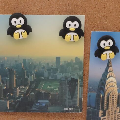 30 جهاز كمبيوتر شخصى الإبداعية الحيوان البطريق دفع دبابيس JfwuHap الراتنج خريطة دبوس الديكور Thumbtacks مسمار لخريطة لوحة الفلين صورة جدار ثابت ورقة مذكرة مذكرة اللوازم المكتبية هدية الملحقات in Kuwait