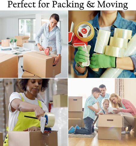 GOLIVEDEAL Clear Packing Tape (36 Rolls), Heavy Duty Packing Tape for Shipping, Packaging, Moving, Sealing. The Shipping Tape is 2.2mil Thick, 2" Wide, 110 Yards Per Roll, 3960 Total Yards in Saudi Arabia