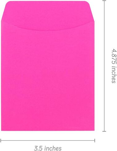 Hygloss Products Library Card Pockets - Perfect for Classroom, Arts & Crafts & Much More - Non-Adhesive - 3.5" x 5" - Apple Red - Pack of 250 Pockets in Kuwait