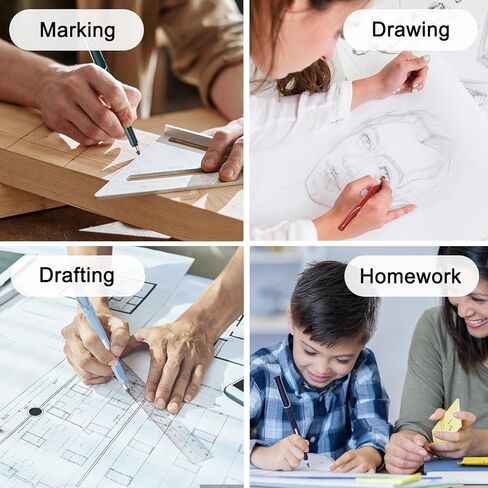 قلم رصاص دائم من MOAMUN 8 قطع، قلم رصاص بدون حبر مع ممحاة و8 قطع مناقير بديلة، قلم سحري لا نهائي قابل لإعادة الاستخدام مع حقيبة قلم رصاص للرسم الطلابي، هدية للأطفال in Kuwait