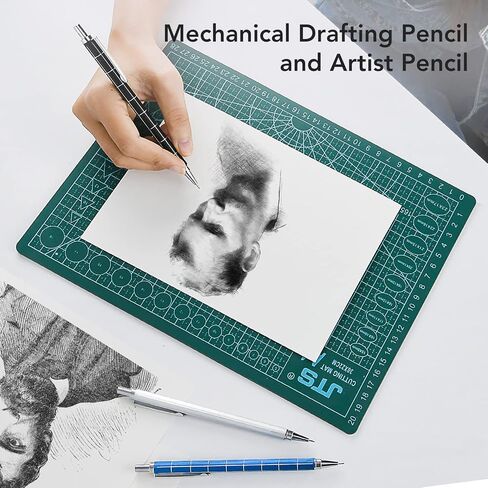 0.7 mm Mechanical Pencils Set, BBR Leads Mechanical Pencils,Metal Mechanical Pencils with Eraser and HB Lead Refills,Drafting Pencil, Automatic Lead Pencils for Sketching, Writing, Drawing, 6 pack in Saudi Arabia