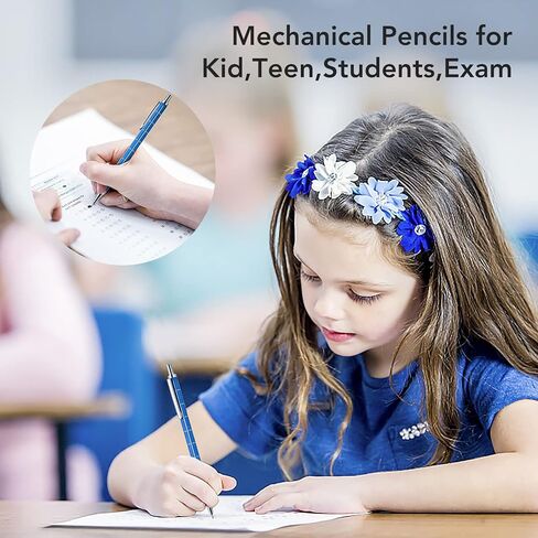 0.7 mm Mechanical Pencils Set, BBR Leads Mechanical Pencils,Metal Mechanical Pencils with Eraser and HB Lead Refills,Drafting Pencil, Automatic Lead Pencils for Sketching, Writing, Drawing, 6 pack in Saudi Arabia