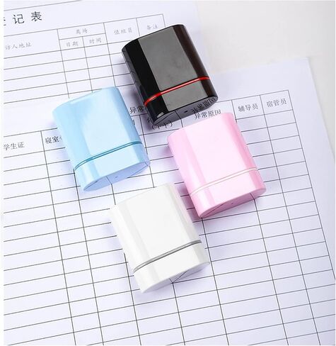 Name Stamp for Clothing Kids,Custom Signature Stamp,Self Inking Name Stamp Signature,Name Stamp for Clothing Kids, Personalized Waterproof Clothes (BZ001-PINK,1pcs) in Saudi Arabia
