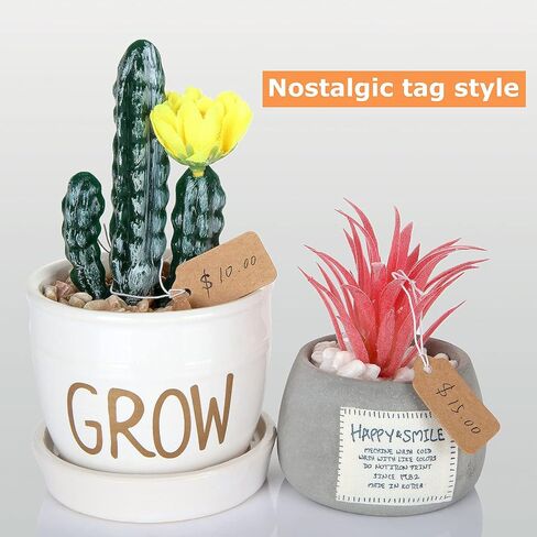 500 قطعة 1.38 × 0.71 بوصة كرافت علامات العلامات ، علامات السعر مع سلسلة مرنة ، علامات السعر للكتابة فارغة السعر علامات عرض لمتجر المجوهرات سعر العلامات العلامات الزينة المعلقة الملابس - بني in Kuwait