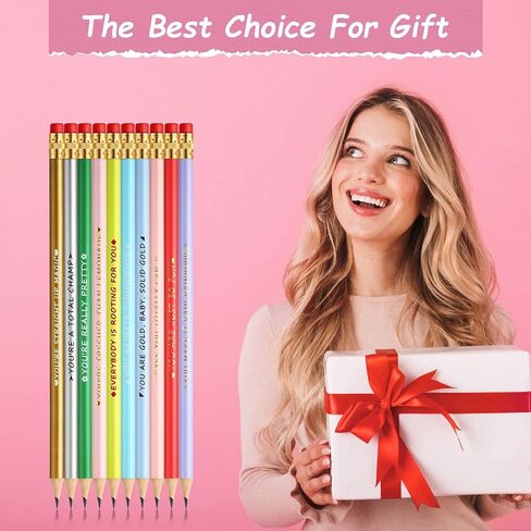 20 Pcs Inspirational Pencils Compliment Pencils with Motivational Sayings #2 Pencils Back to School Pencils Cute Fun Pencils for Kids Girls Student Teacher (Bright Color,Bible Style) in Kuwait
