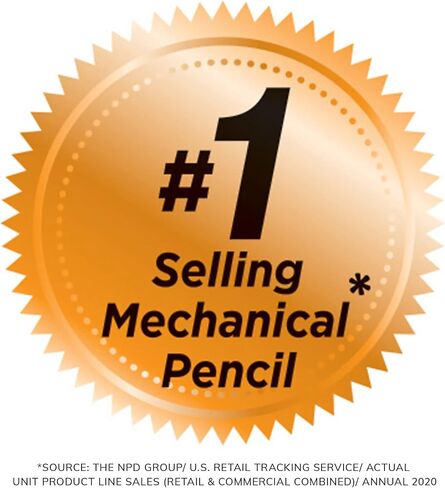 BIC Xtra Smooth Mechanical Pencils With Erasers, Medium Point (0.7mm), 12-Count Pack, 2 Pencils Perfect For Standardized Tests with Dark Writing That Erases Cleanly in Saudi Arabia