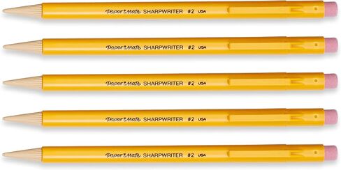 Papermate 3037631PP SharpWriter Mechanical Pencils, Twistable Tip, 0.7 Mm, Pack of 1 Blister, Total 5 Pencils in Saudi Arabia