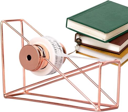 مكتب توزيع شريط Kumprohu - موزع شريط لاصق لسطح المكتب - حامل شريط ذهبي وردي لوازم سجل القصاصات الجمالية الثابتة، ملحقات المكتب in Kuwait