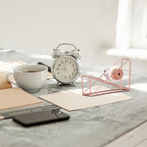 مكتب توزيع شريط Kumprohu - موزع شريط لاصق لسطح المكتب - حامل شريط ذهبي وردي لوازم سجل القصاصات الجمالية الثابتة، ملحقات المكتب in Kuwait