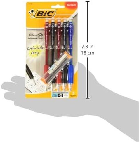 BIC Velocity Original Mechanical Pencil, Fine Point (0.5mm), Smooth Dark Writing, 5-Count in Saudi Arabia