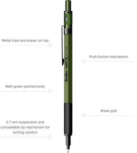 Scrikss Matri-X Mechanical Pencil (0.5 mm, Grey) in Saudi Arabia