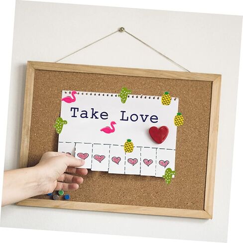 Corkboard for Office 30pcs Flamingo Pushpin Decorative Thumb Tacks Decorative Cork Board Office Cork Board Maps Thumb Tacks Leaf Push Office Thumb Tacks Push Tacks Wood in Kuwait