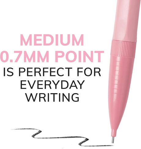 BIC® Xtra-Smooth Mechanical Pencils, Medium Point, 0.7 mm, 2 Lead, Assorted Pastel Barrel Colors, Pack Of 24 Pencils in Kuwait