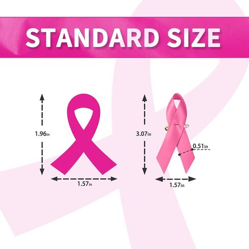 200 Pcs Pink Ribbon Pins Breast Cancer Awareness Ribbon Pins and 100 Pcs Breast Cancer Awareness Stickers Fundraising Lapel Pins for Breast Cancer Charity Event Survivor Campaign Party Favors Supplies in Saudi Arabia