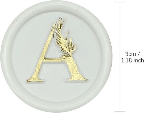 25Pcs Wax Seal Stickers Handmade Vintage Botanical Leaves Adhesive Letter Wax Stickers for Wedding Party Invitations, Envelope, Gift Wrap, Christmas(Initial P, Red) in Kuwait